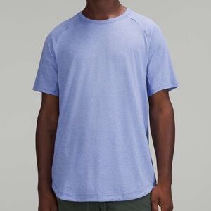 LULULEMON Drysense Training Short Sleeve Shirt in Heathered Wild Indigo Size S